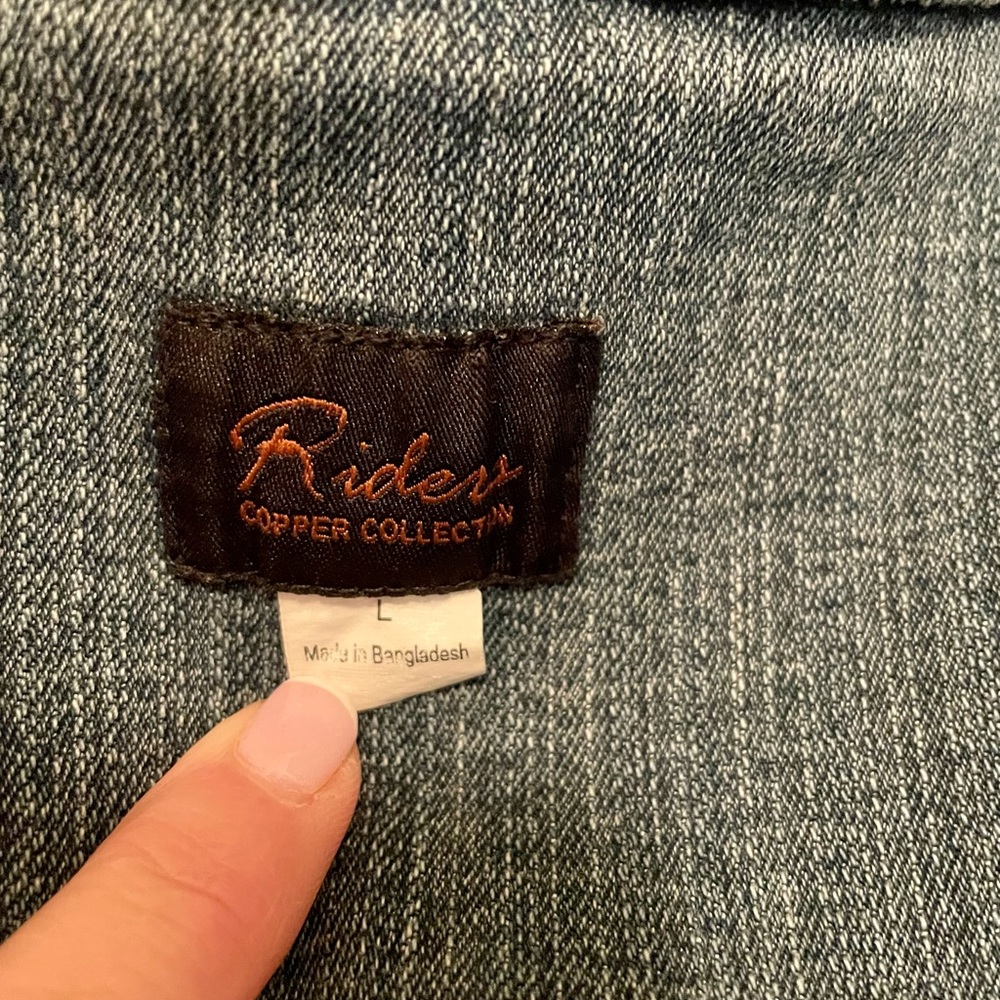 Vintage Riders Copper Collection Distressed Jean Jacket - Picture 5 of 5